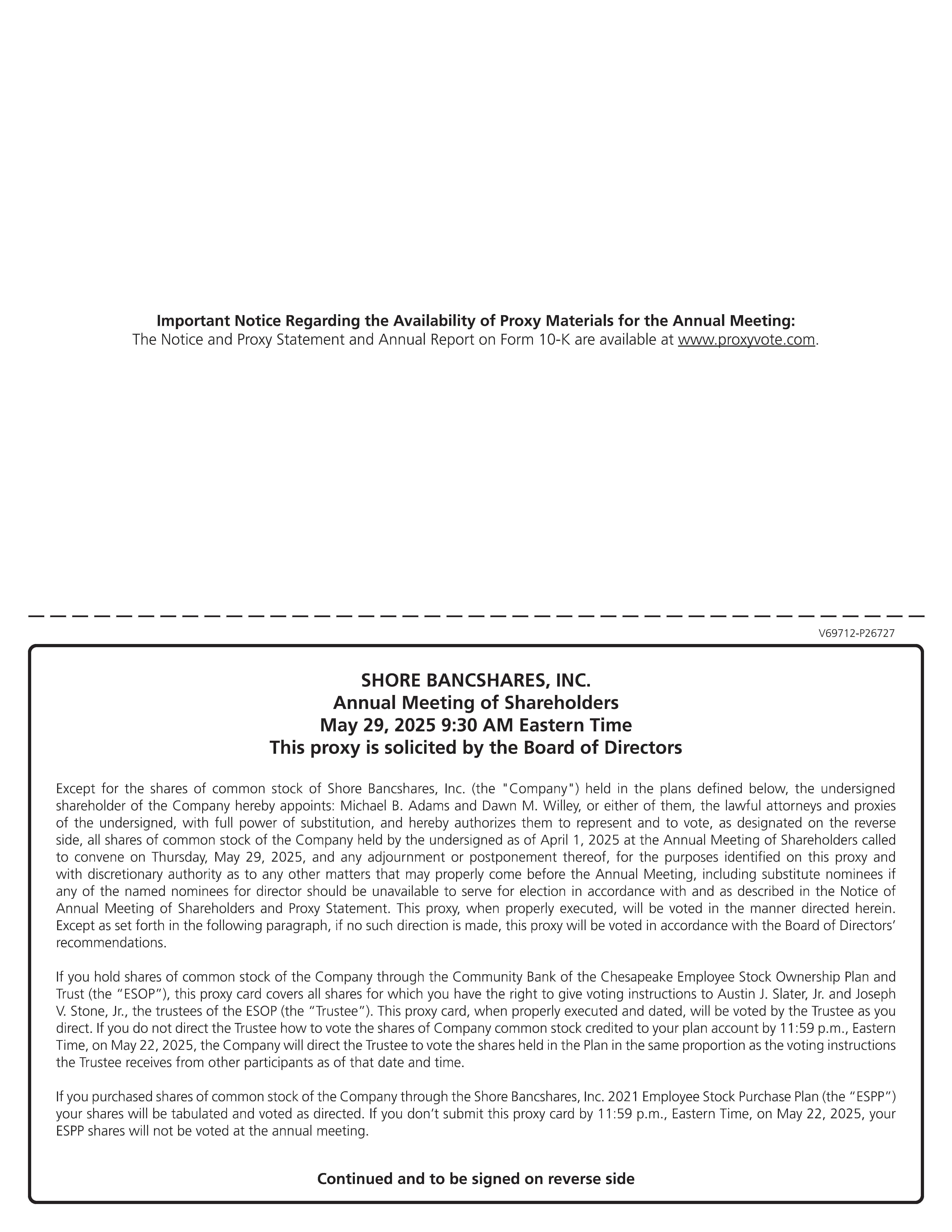 Shore Bancshares_V_PRXY_P26727_25(#87078) - FINAL APPROVED_Page2.jpg