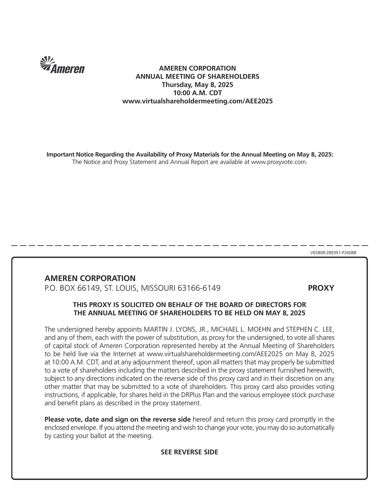 [MISSING IMAGE: px_25amerenproxy1pg02-bw.jpg]