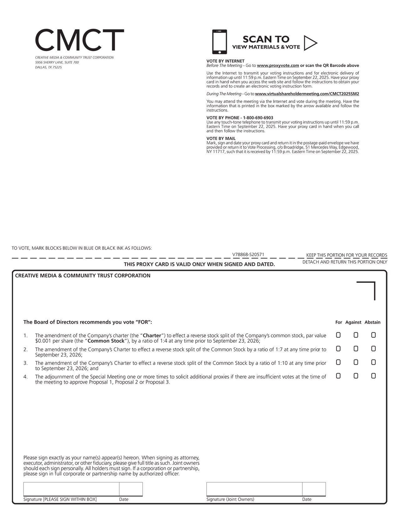 [MISSING IMAGE: px_25cmctproxy1pg01-bw.jpg]