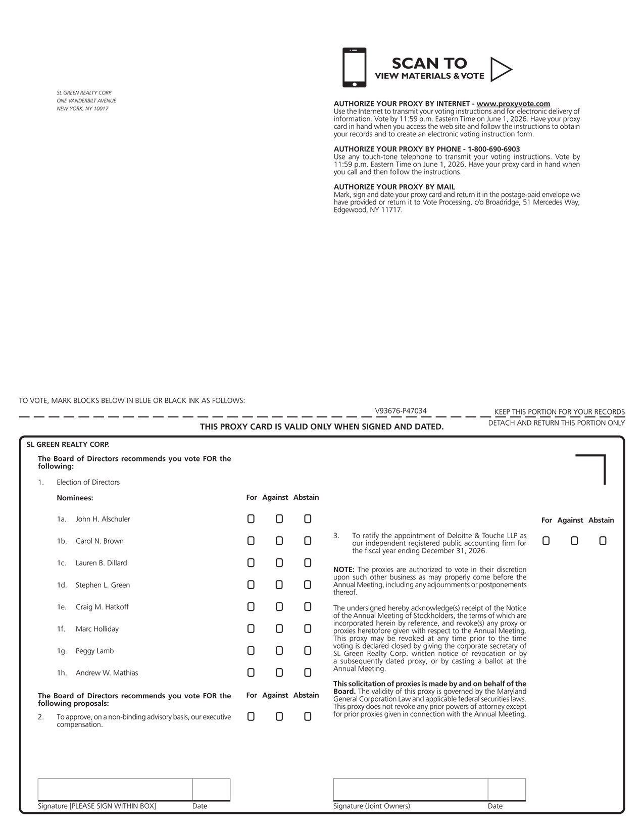 [MISSING IMAGE: px_26slgreenproxy01pg01-bw.jpg]