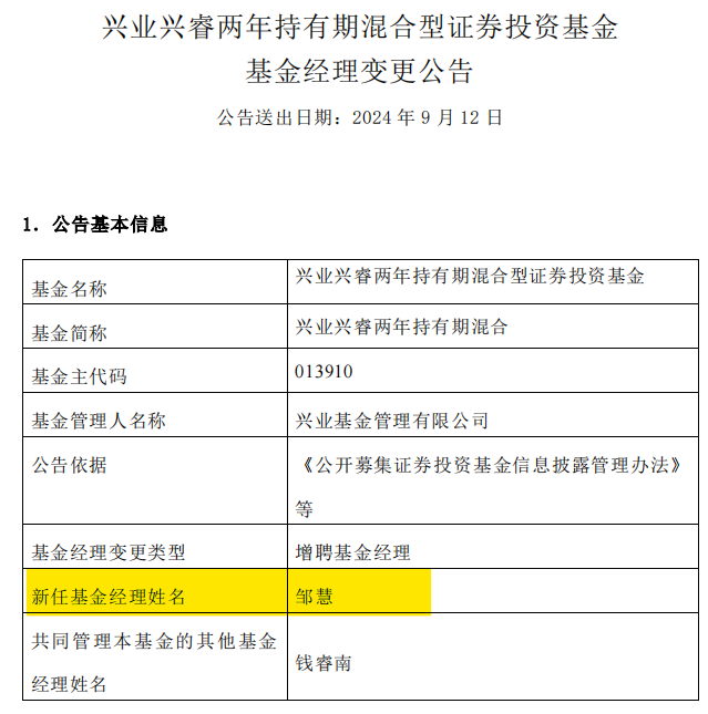 又有知名基金经理将“卸任”