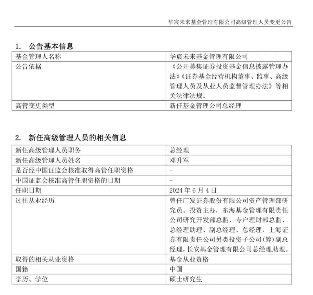 又有基金公司迎新总经理