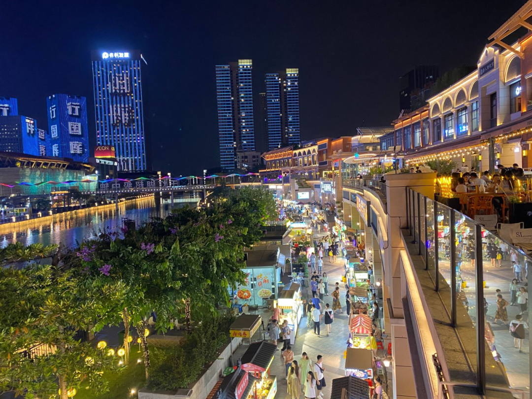 佛山街道夜景图片