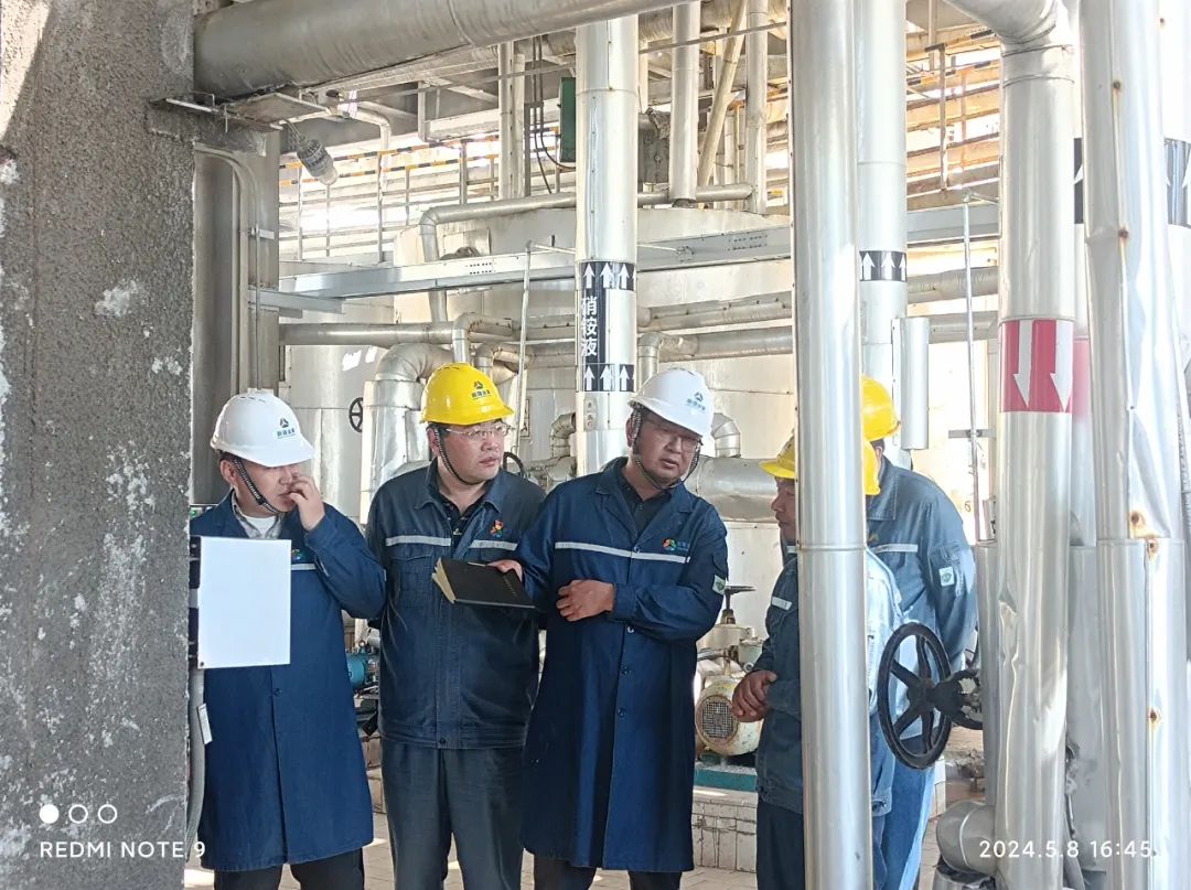 自治区应急管理厅危化处处长韩伟一行到新疆金象公司检查指导工作