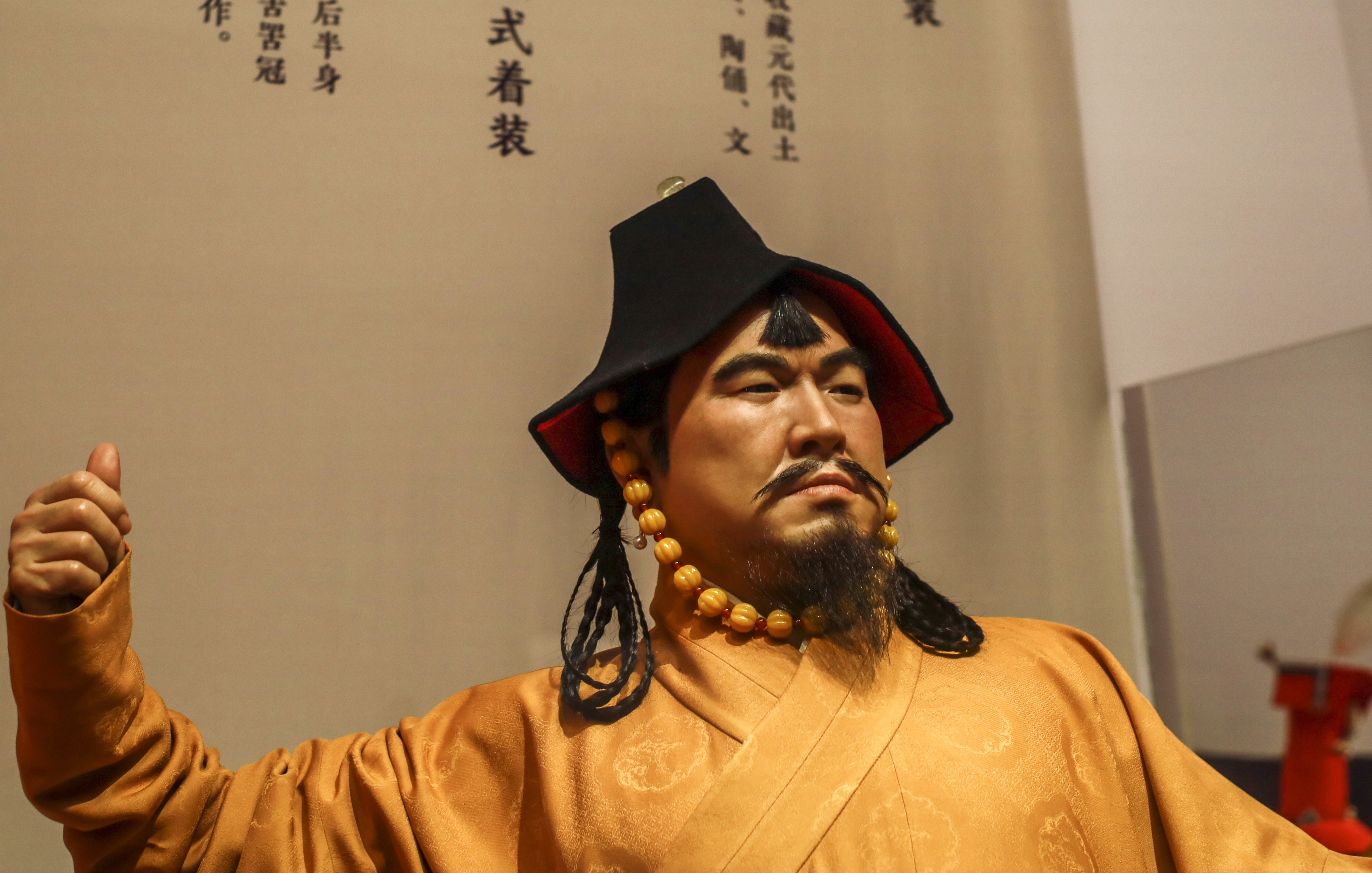 复原人像 元代男性着装 为蒙古族发式,头戴幔笠元代男性着装(未完待续