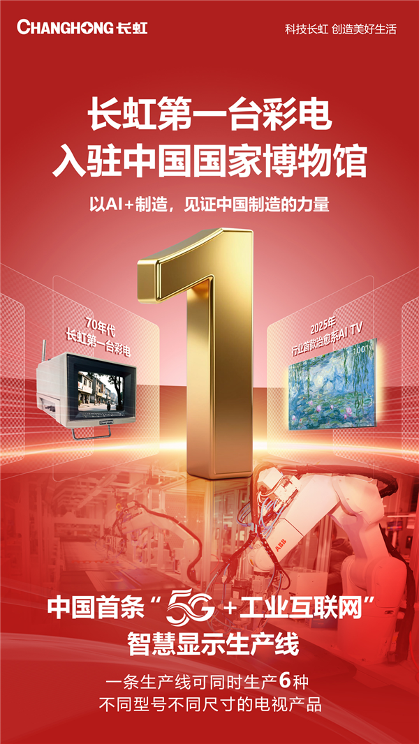 50岁了！长虹第一台彩电入驻中国国家博物馆-视听圈