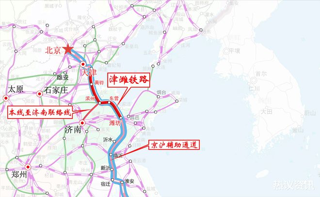 京沪高铁路线路图图片